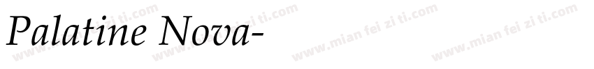 Palatine Nova字体转换